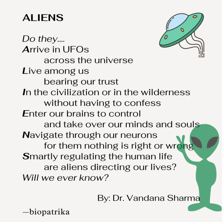 Aliens | Poem by Vandana Sharma