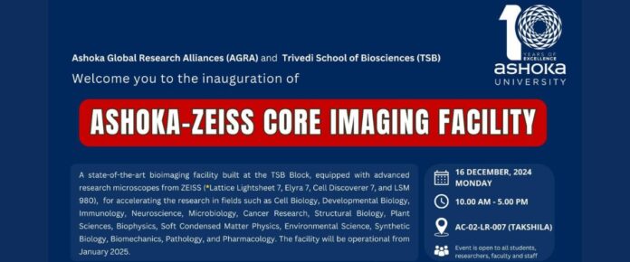 Inauguration Invitation - Ashoka-Zeiss Core Imaging Facility