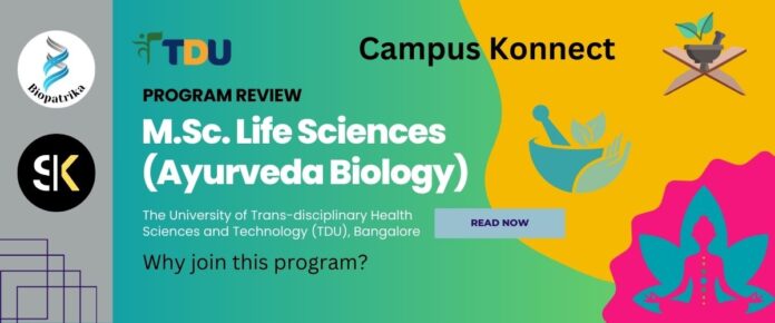 Inside TDU’s MSc Life Sciences (Ayurveda Biology) Program