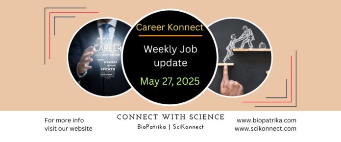 Top Life Science & Biotech Job Openings – 27 May 2025