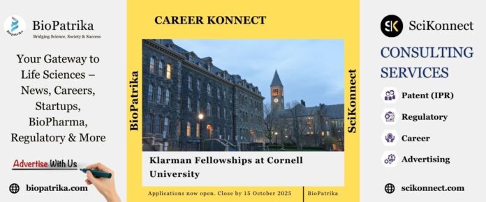 Klarman Fellowships at Cornell University