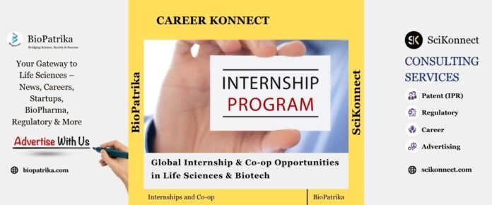 Global Internship & Co-op Opportunities in Life Sciences & Biotech