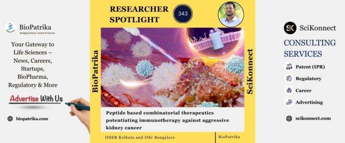 Peptide based combinatorial therapeutics potentiating immunotherapy against aggressive kidney cancer