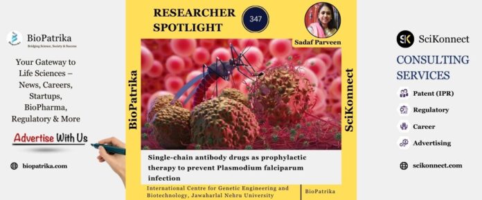 Single-chain antibody drugs as prophylactic therapy to prevent Plasmodium falciparum infection