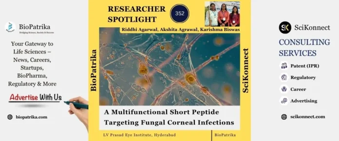 A Multifunctional Short Peptide Targeting Fungal Corneal Infections