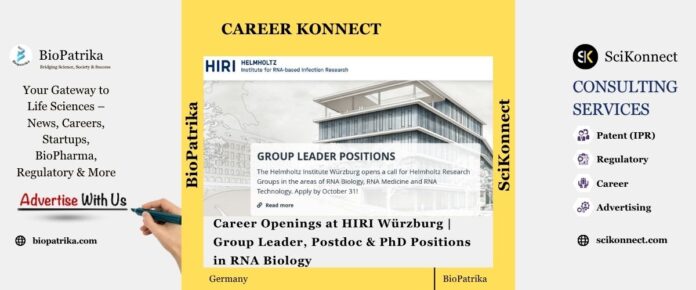Career Openings at HIRI Würzburg - Germany