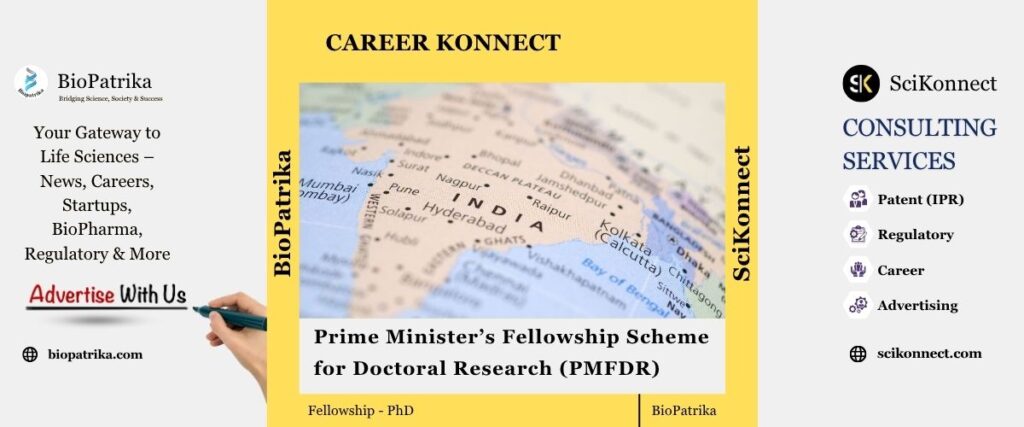 Prime Minister’s Fellowship Scheme for Doctoral Research (PMFDR)