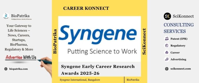 Syngene Early Career Research Awards 2025-26