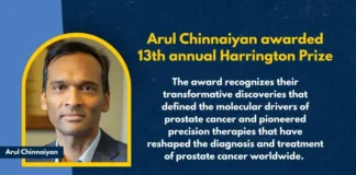 Arul Chinnaiyan Wins 2026 Harrington Prize for Breakthrough Prostate Cancer Research Arul Chinnaiyan Wins 2026 Harrington Prize for Breakthrough Prostate Cancer Research