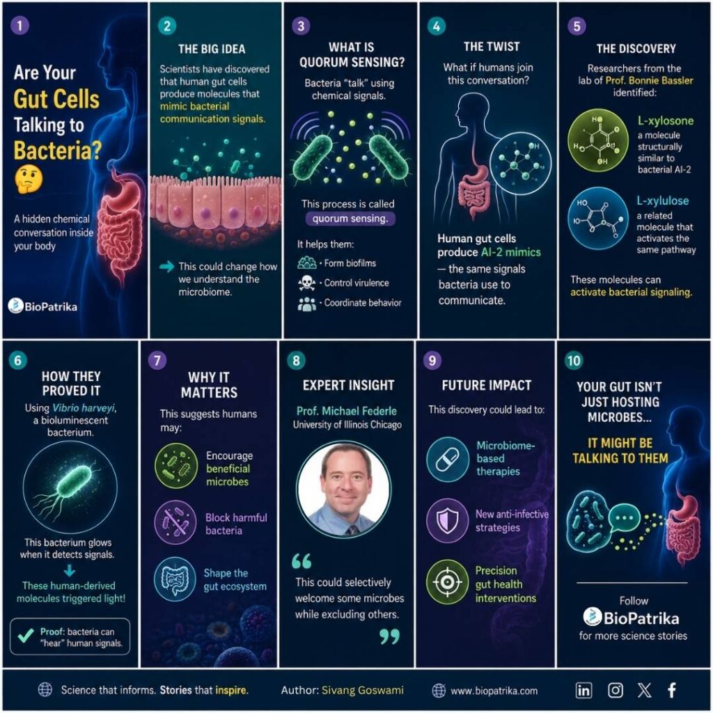 Human Gut Cells ‘Talk’ to Bacteria Using Their Own Chemical Language