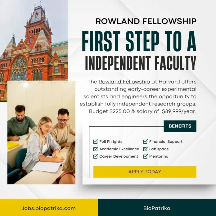 Rowland Fellows Program: Applications open for 2027