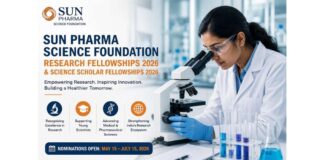 Sun Pharma Science Foundation Opens Research & Science Scholar Fellowships 2026 Sun Pharma Science Foundation Opens Research & Science Scholar Fellowships 2026