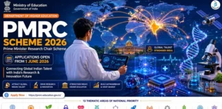 Applications Open for Prime Minister Research Chair (PMRC) Scheme 2026 Applications Open for Prime Minister Research Chair (PMRC) Scheme 2026