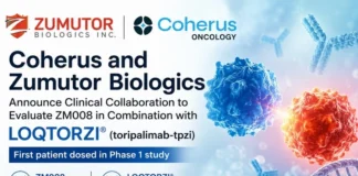 Coherus and Zumutor Launch Phase 1 Trial of ZM008 and LOQTORZI Combination Therapy Coherus and Zumutor Launch Phase 1 Trial of ZM008 and LOQTORZI Combination Therapy