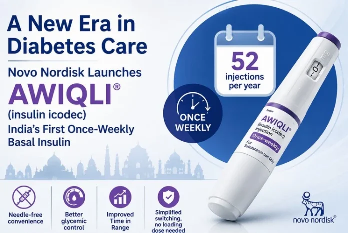 Novo Nordisk Launches Awiqli, India's First Once-Weekly Basal Insulin