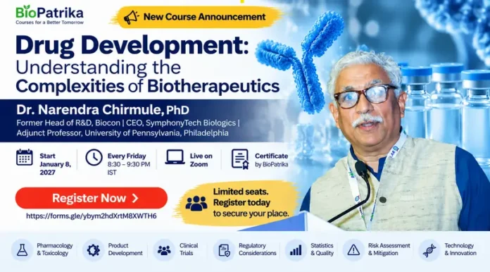 Drug Development Course on Biotherapeutics BioPatrika